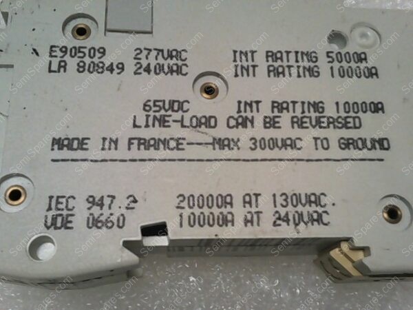 C60N 20A | C60N 20A-TYPE D 1 POLE CIRCUIT BREAKER - Image 2