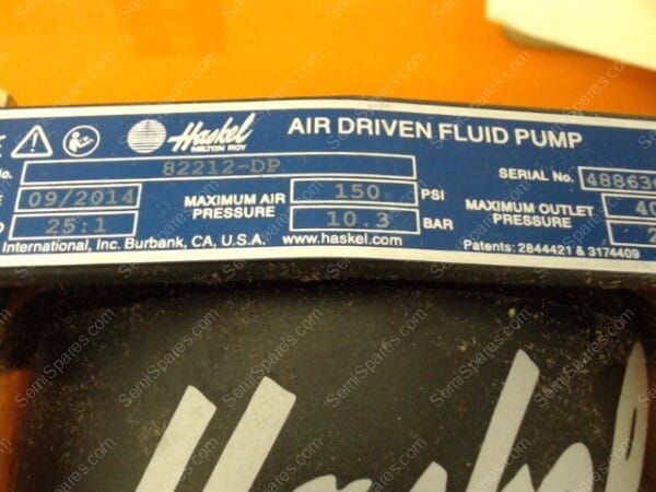 PU-3151-00 | PUMP,HASKEL, MODEL# 82212-DP - Image 2
