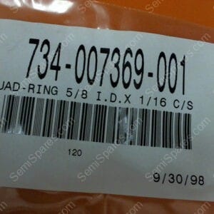 734-007369-001 | QUAD-RING 5/8 I.D.X 1/16 C/S