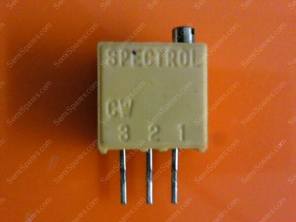 64T104 | 3/8" SQUARE CERMET POTENTIOMETER 25-TURN 1/2W - Image 4