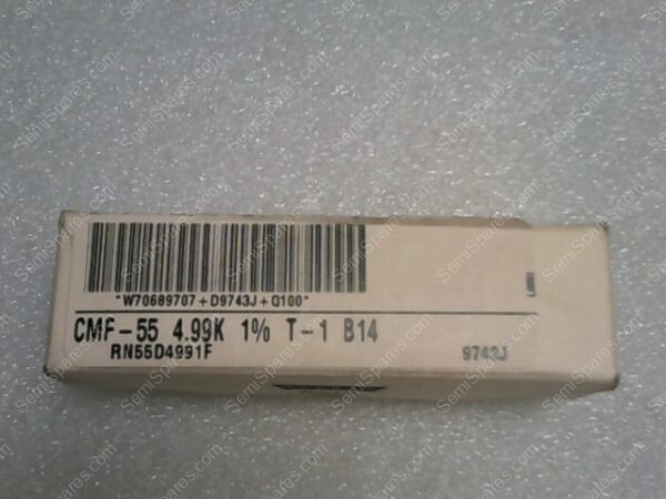 RN55D4991F | FILM RESISTORS THROUGH HOLE, CMF-55 4.99K 1% T-1 B14 - Image 2