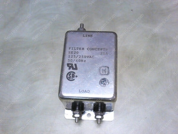 SE20 | FILTER CONCEPTS SE20, EMI FILTER, 20 AMP, 125/250VAC, 50/60HZ