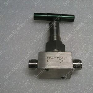 SS-6BK | STAINLESS STEEL BELLOWS SEALED VALVE, GASKETED, PCTFE STEM TIP3/8" TUBE FITTING