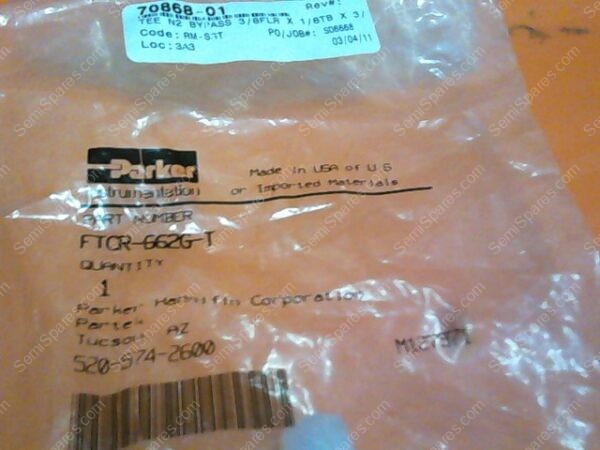 FTCR-662G-T | TEE N2 BYPASS 3/8FLR X 1/8TB X 3/8