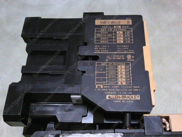 100-A18NJ3 | ALLEN BRADLEY CAT 100-A18NJ3 SERIES B With 193-BSC 15 B