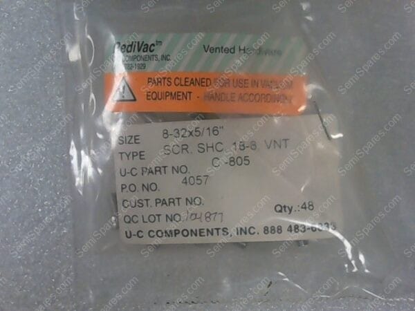 SOCKET HEAD CAP SCREW | SOCKET HEAD CAP SCREW, 8-32X5/16'', SCR, SHC, 18-8, VNT - Image 3