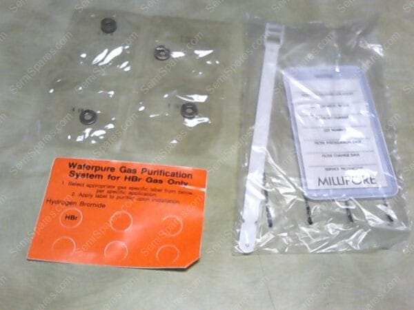 4 VG-N | PARKER 4 VG-N NON-RETAINED FLAT STYLE GASKETS, VACU SEAL FITTINGS,WITH HBR LABELS AND MILLPORE TAG - Image 3