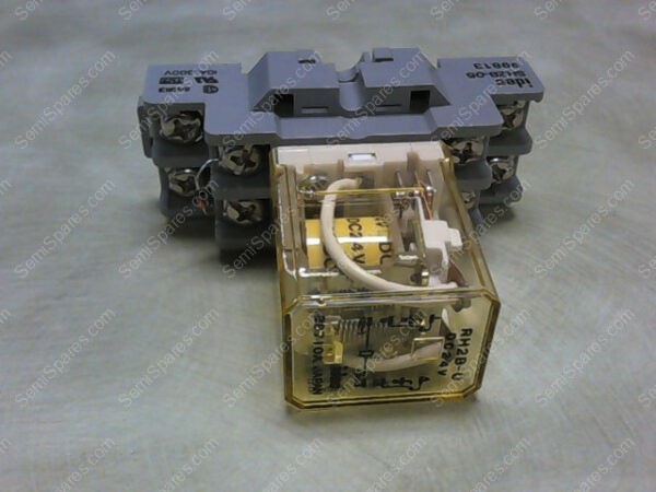 SH2B-05,RH2BU | IDEC SH2B-05 DPDT RELAY BASE WITH RH2BU RELAY, 12VDC, MIDGET, 160 OHMS - Image 2