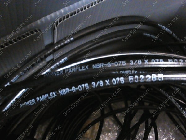 NBR-6-075 | PARKER PARFLEX SERIES NR NYLON TUBING, 3/8"O.D,.075" WALL, .225" I.D.,625 PSI @ 73F WORKING PRESS, BLACK COLOR, 250FT - Image 2