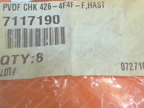 VP-0345-00 | POPPET,CHECK,VALVE,426-4F-4F-PVDF-1-H