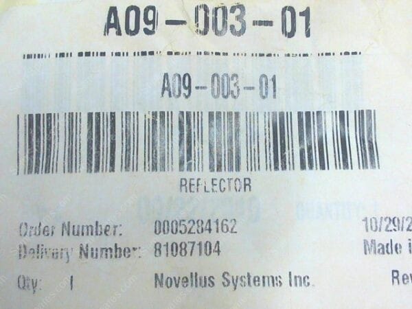 HT-2625-00 | REFLECTOR,P/N A09-003-01