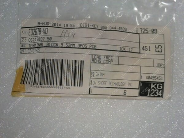 OSTT7032150 | TERMINAL BLOCK 9.52MM 3POS PCB - Image 3