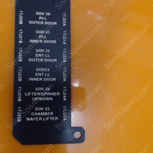 714-013688-001 | PLT, LBL, 20-POS. SOL. VLV., 4