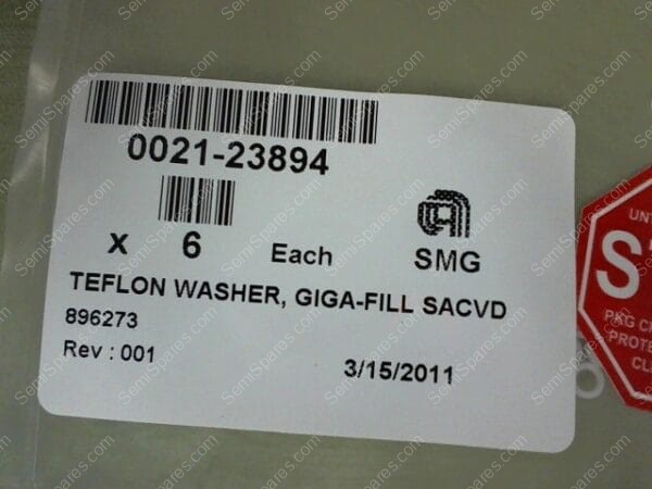 0021-23894 | TEFLON WASHER GIGA-FILL SACVD - Image 3