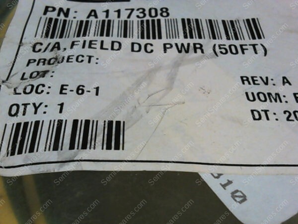 CA-3510-00 | CABLE, FIELD DC PWR (50FT) P/N# A117308, 501 - Image 2