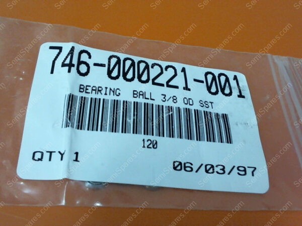 746-000221-001 | BEARING  BALL 3/8 OD SST - Image 2