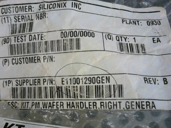 E110120DED | KIT,PM,WAFER HANDLER,RIGHT, 9900046300 - Image 2