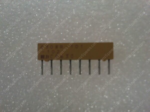 4308R-101-102 | RES ARRAY 7 RES 1K OHM 8SIP