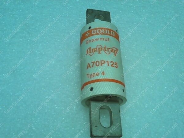 A70P125 | A70P125-4 SEMICONDUCTOR FUSE 125A AMP 700V-AC-DC