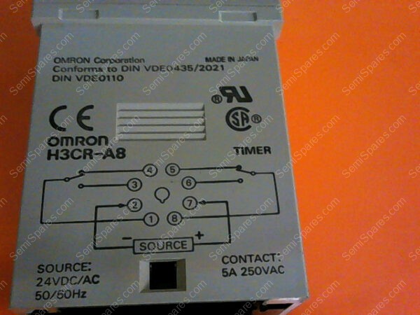 H3CR-A8 | OMRON TIMER 24VDC/AC 50/60HZ 5A 250VAC P/N H3CR-A8 - Image 4