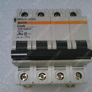 C60N TYPE D | C60N SUPPLEMENTARY PROTECTOR 63A-TYPE D 4 POLE CIRCUIT BREAKER