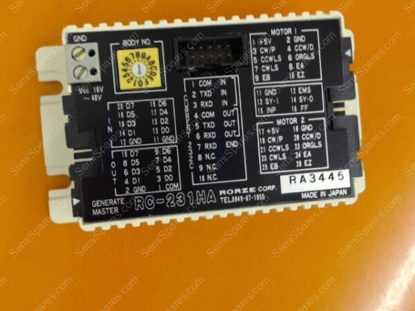 685-091984-001 | CNTRL,RC231,GENERATE MASTER