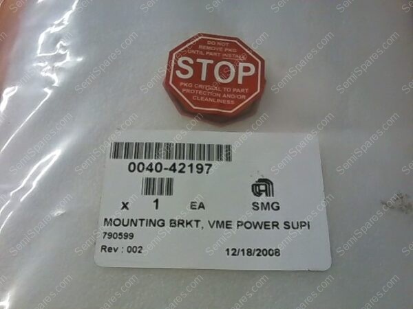 KT-1080-00 | MOUNTING BRACKET, VME POWER SUPPLY, P/N 0040-42197 - Image 2