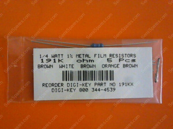 344-4539 | 1/4 WATT 1% METAL FILM RESISTORS VARIOUS OHMS - Image 2