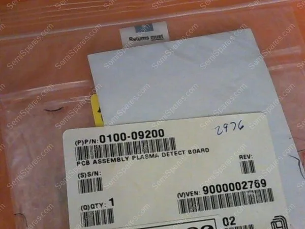BD-0225-00 | PC BOARD, PLASMA DETECT, 0100-09200,M1