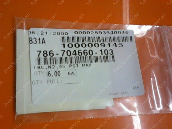 786-704660-103 | LBL,N2,45 PSI MAX