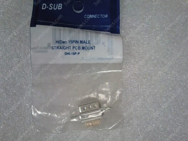 DHI-15P-P | HIDEN 15PIN MALE STRAIGHT PCB MOUNT
