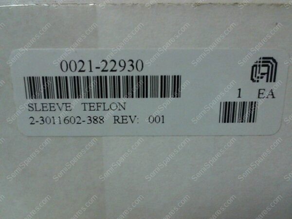 0021-22930 | APPLIED MATERIALS SLEEVE TEFLON PN/0021-22930 2-3011602-388 REV-001 - Image 4