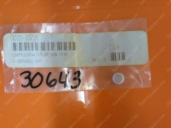 0020-10721 | COVER SCREW TEFLON THIN PERF - Image 2