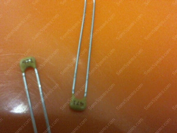 C315C471J1G5CA7301 | CAPACITORS, 470PF, 100V, 5%, (508 PCS) - Image 2