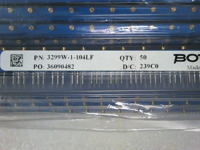 621-004005-104 | POT, 100KOHM 1/2W, 20-25 TURN - Image 2
