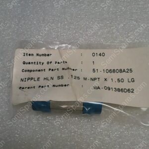 51-106808A25 | NIPPLE HLN SS .125 M-NPT X 1.50 LG, PARENT PART NUMBER: WA-091386D62