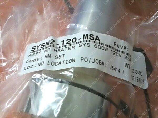 SYSN2-120-MSA | ASSY. P/N SYSN2-120-MSA N2 HEATER SYS 600W, 120V MSA - Image 2