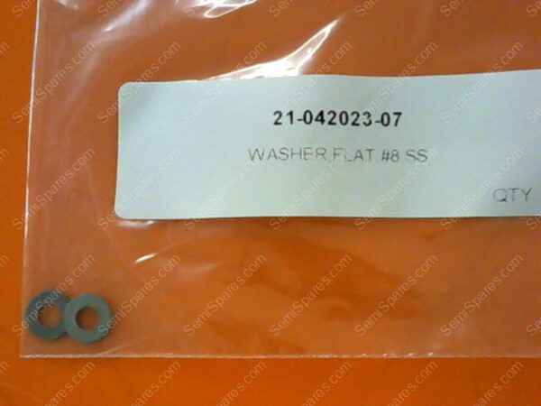 21-042023-07 | WASHER,FLAT,#8,SS - Image 2