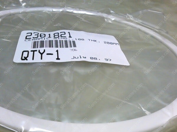 2301821 | CERAMIC RING,.100 THK,200MM