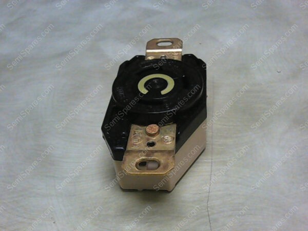 2610A | HUBBELL 2610A TWIST-LOCK RECEPTACLE, 2 POLE 3 WIRE LOCKING 30A. 125V A.C. OR D.C, NEMA L5-30R - Image 3