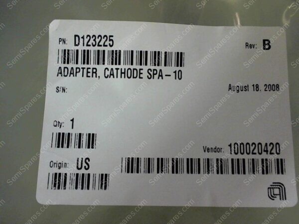 SP-2660-00 | CATHODE ADAPTER P/N D123225 - Image 5