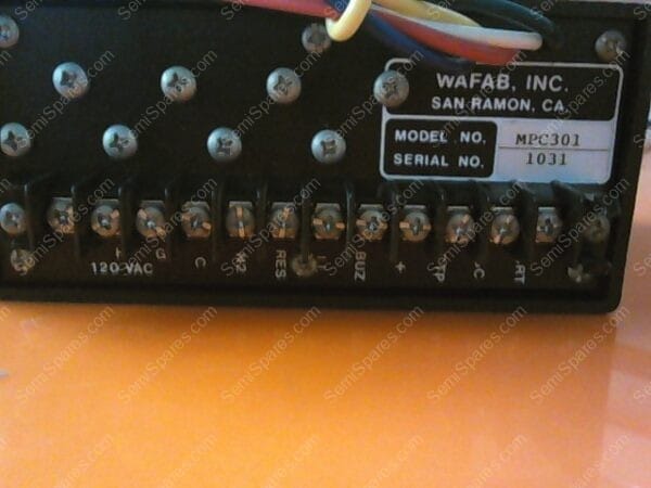 TM-0710-00 | CONTROLLER, WAFAB TURBO DUMP RINSE, P/N MPC301