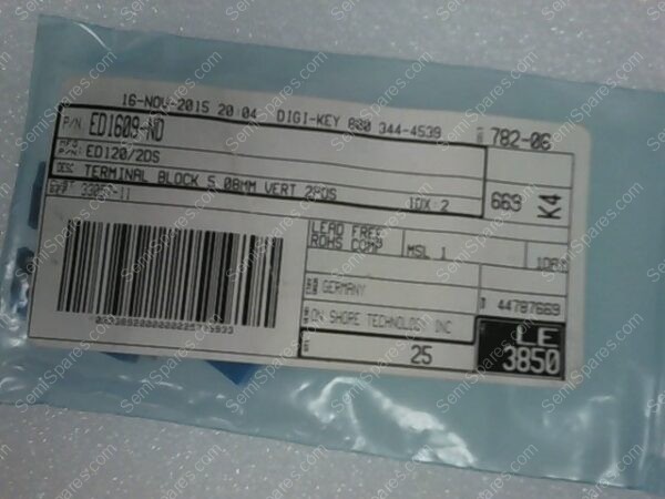 ED120/2DS | TERMINAL BLOCK 5.08MM VERT 2POS - Image 3