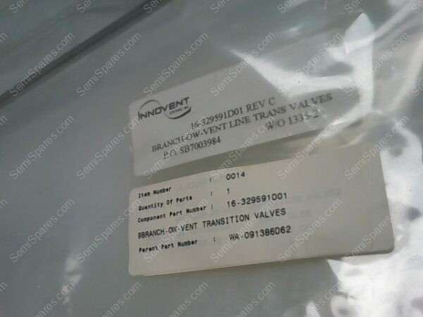 16-329591D01 | BRANCH-OW-VENT TRANSITION VALVES