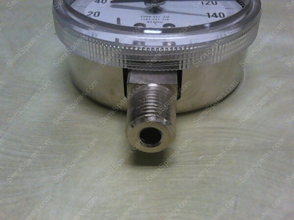 SST 316 | USG GAUGE 0-160 PSI PRESSURE GAUGE CONN-SST 316 / TUBE-SST 316 - Image 3