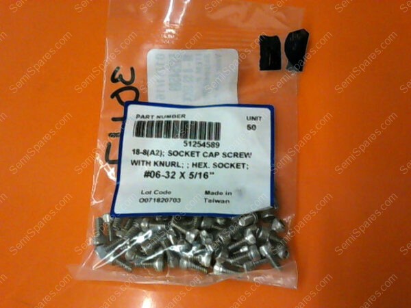 51254589 | SOCKET HEAD CAP SCREW WITH KHURT; HEX. SOCKET; #06-32 X 5/16 PN/51254589 (PACK OF 50) - Image 4