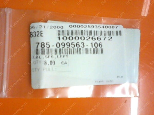 785-099563-106 | LBL,SF6,LEFT
