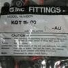 KQT 11-00 | UNION TEE FITTINGS 3/8 TUBE