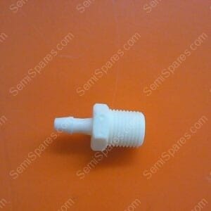 BF-0675-00 | BARB,18220-1,3/32' ' TO 1/8-27,WHITE NYLON