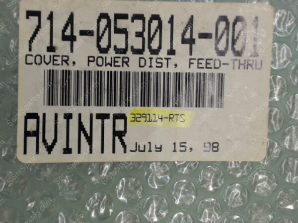714-053014-001 | COVER, POWER DIST, FEED-THRU - Image 3